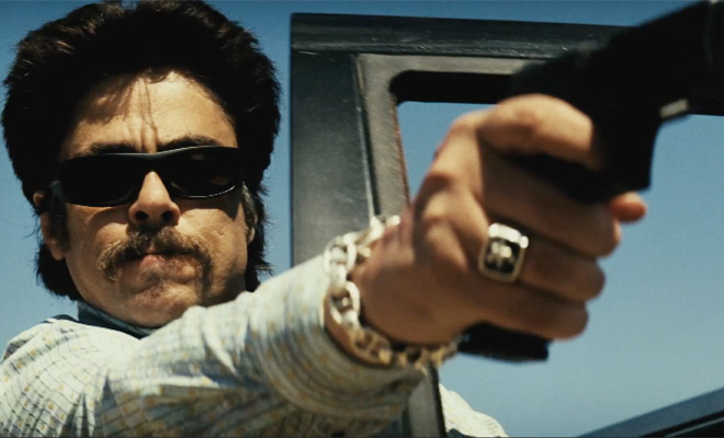 Benicio del Toro in the 2012 film Savages